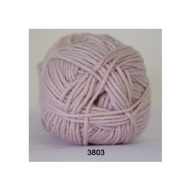 Hjertegarn - Merino Cotton 3803 Lys gammelrosa