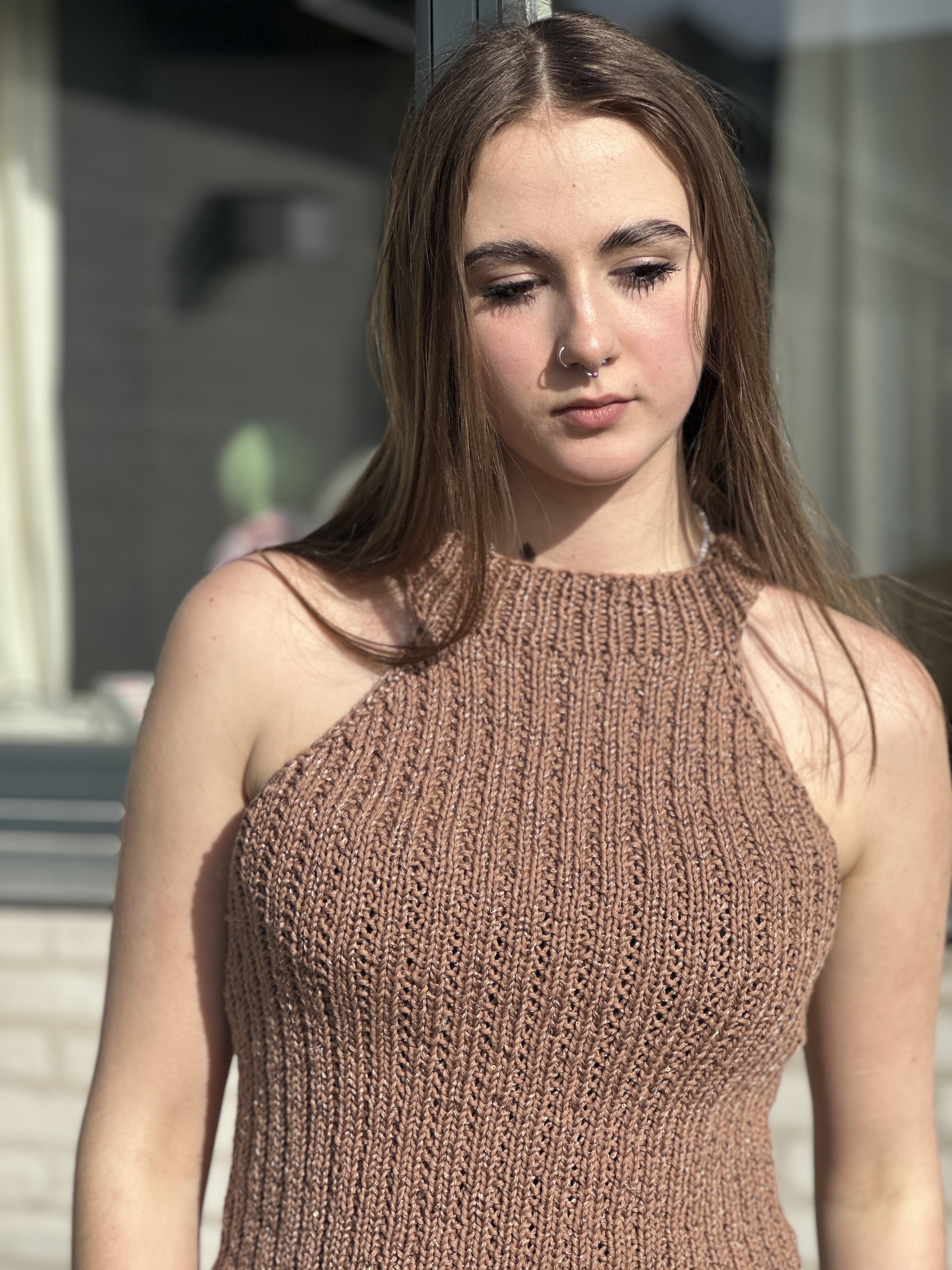 Strikkekit - Fridas Sommertop med effekttråd