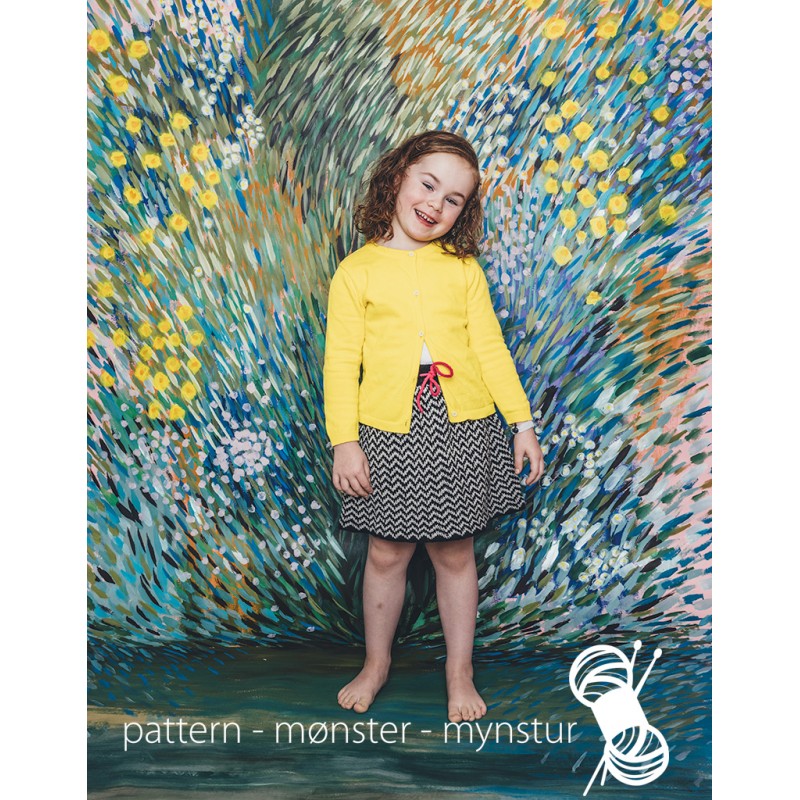 Strikkekit - Mnstret nederdel - Navia