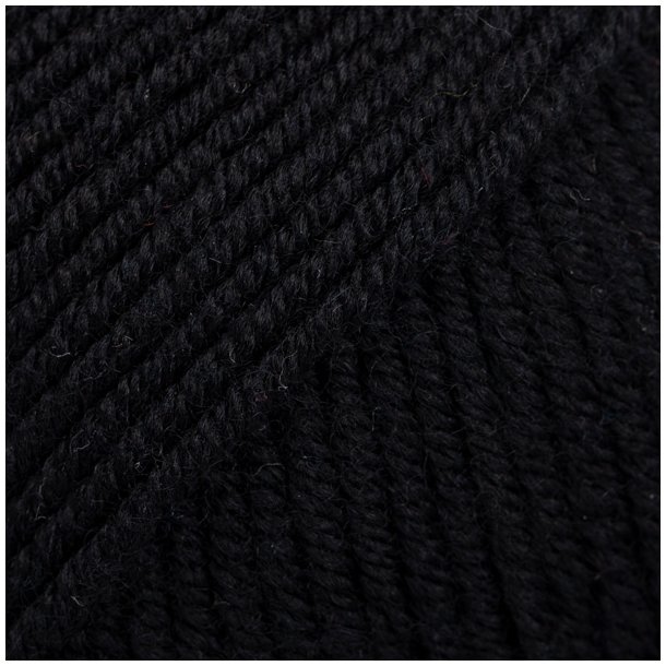 Drops Merino Extra Fine 02 Sort uni colour