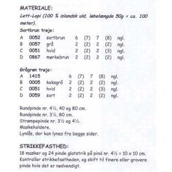 Hlekkur - Strikkeopskrift slges kun sammen med garn