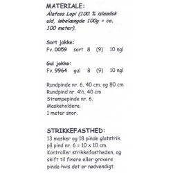 Drama - Strikkeopskrift slges kun sammen med garn