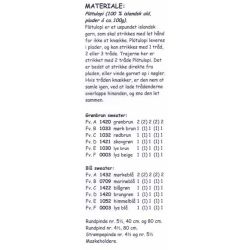 Utjord - Strikkeopskrift slges kun sammen med garn