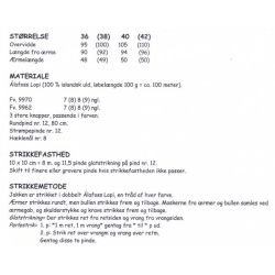 Ylja - Strikkeopskrift slges kun sammen med garn