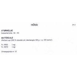 Ylja - Strikkeopskrift slges kun sammen med garn