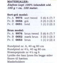 Frost - Strikkeopskrift slges kun sammen med garn