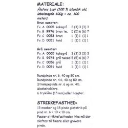 Oroi - Strikkeopskrift slges kun sammen med garn