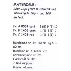 Pyrinos - Strikkeopskrift slges kun sammen med garn