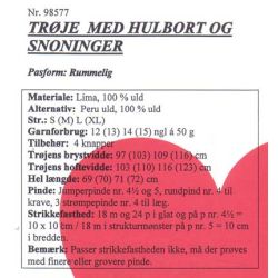 Trje med hulbort og snoning