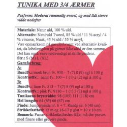 Tunika med 3/4 rmer