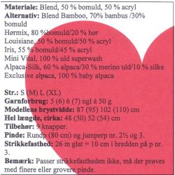 Kort trje med pfuglemnster