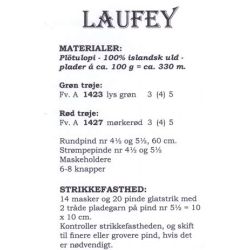 Laufey - Strikkeopskrift slges kun sammen med garn