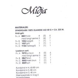 Midja - Strikkeopskrift slges kun med garn