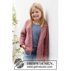  Strikkekit - Lovely Camellia Jacket str 3-4 r