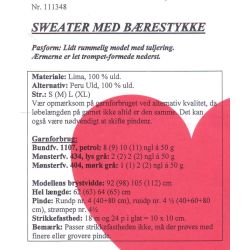 Sweater med brestykke