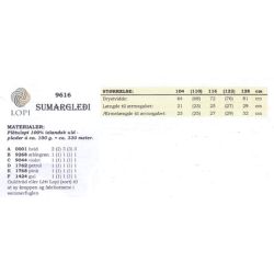 Sumargledi - Strikkeopskrift slges kun sammen med garn
