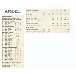 Afmli - Strikkeopskrift slges kun sammen med garn
