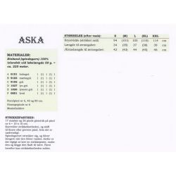Aska - Strikkeopskrift slges kun med garn