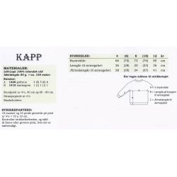 Kapp - Strikkeopskrift slges kun sammen med garn