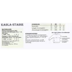 Kadla - Stadir - Strikkeopskrift slges kun med garn
