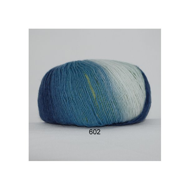 Long Colors - Hjertegarn 602 - Gr&oslash;n/bl&aring;/mint