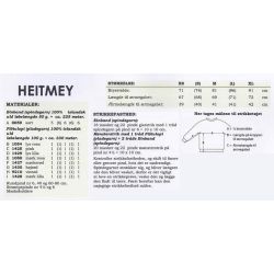 Heitmay - Strikkeopskrift slges kun sammen med garn