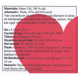 Vest med ribsnoninger