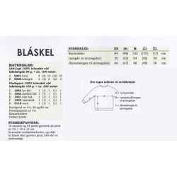 Bl&aacute;skel - Strikkeopskrift slges kun sammen med garn