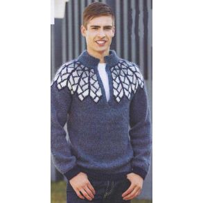 Spegilslettur - Strikkeopskrift slges kun sammen med garn