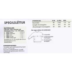 Spegilslettur - Strikkeopskrift slges kun sammen med garn