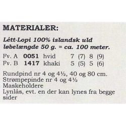 Brotabrot - Strikkeopskrift slges kun sammen med garn