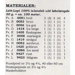 Tonar - Strikkeopskrift slges kun sammen med garn