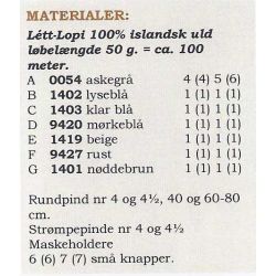 Kleo - Strikkeopskrift slges kun sammen med garn