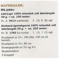 Osp - Strikkeopskrift slges kun sammen med garn