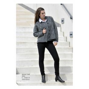 Opskrift - Cardigan med ternmnster - Hjertegarn