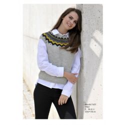 Opskrift - Top med rund b�rekrave - Hjertegarn