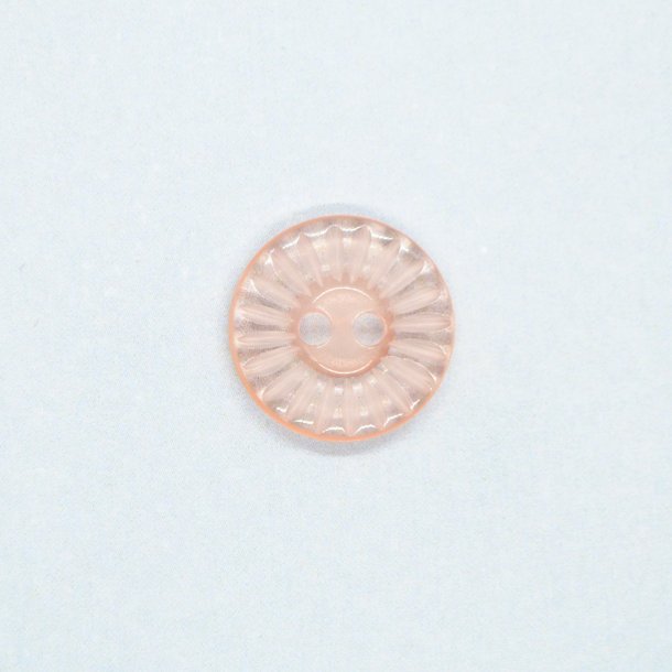 Knap - Transparent - 15 mm Rosa
