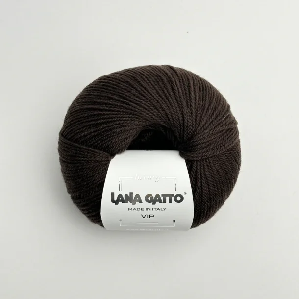 Lana Gatto - VIP Merino Cashmere 19053 - Black coffee