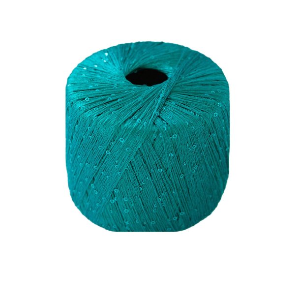 Lana Gatto - Paillettes 30785 - Turkis gr&oslash;n med turkis paillettes