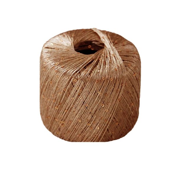Lana Gatto - Paillettes 31159 - Toffee med Guld paillettes
