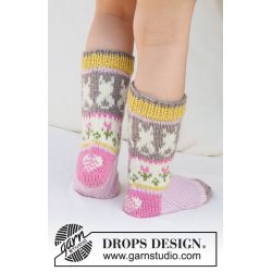 Strikkekit - Dancing Bunny Socks Str 38-40 / 41-43