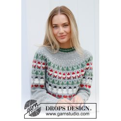Strikkekit - Christmas Time sweater - Str S