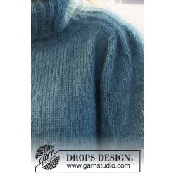 Strikkekit - Falling Water Sweater - Silkmohair- Str XL