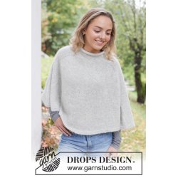 Strikkekit - Winter Shimmer Poncho - Str XS eller S