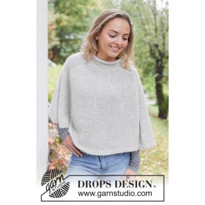 Strikkekit - Winter Shimmer Poncho - Str XXL eller XXXL