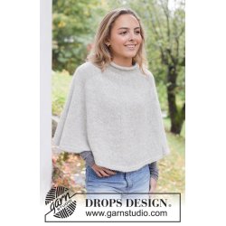 Strikkekit - Winter Shimmer Poncho - Str XS eller S