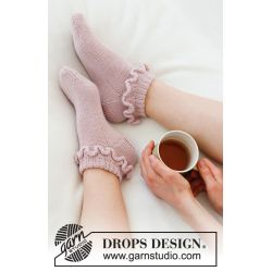 Strikkekit - Rosy Ruffles, Strrelse 35-42.