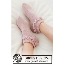 Strikkekit - Rosy Ruffles, Strrelse 35-42.