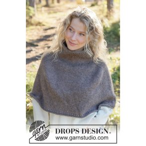 Strikkekit - Earthy Hearth Poncho - Str XXXL