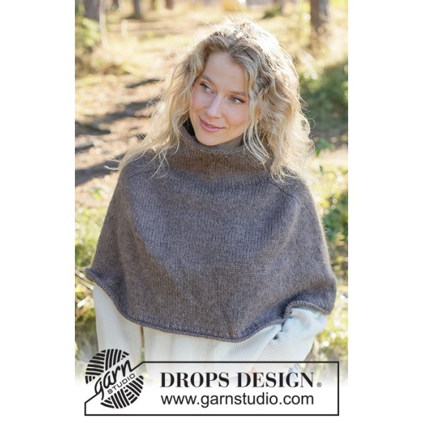 Strikkekit - Earthy Hearth Poncho - Str XXXL